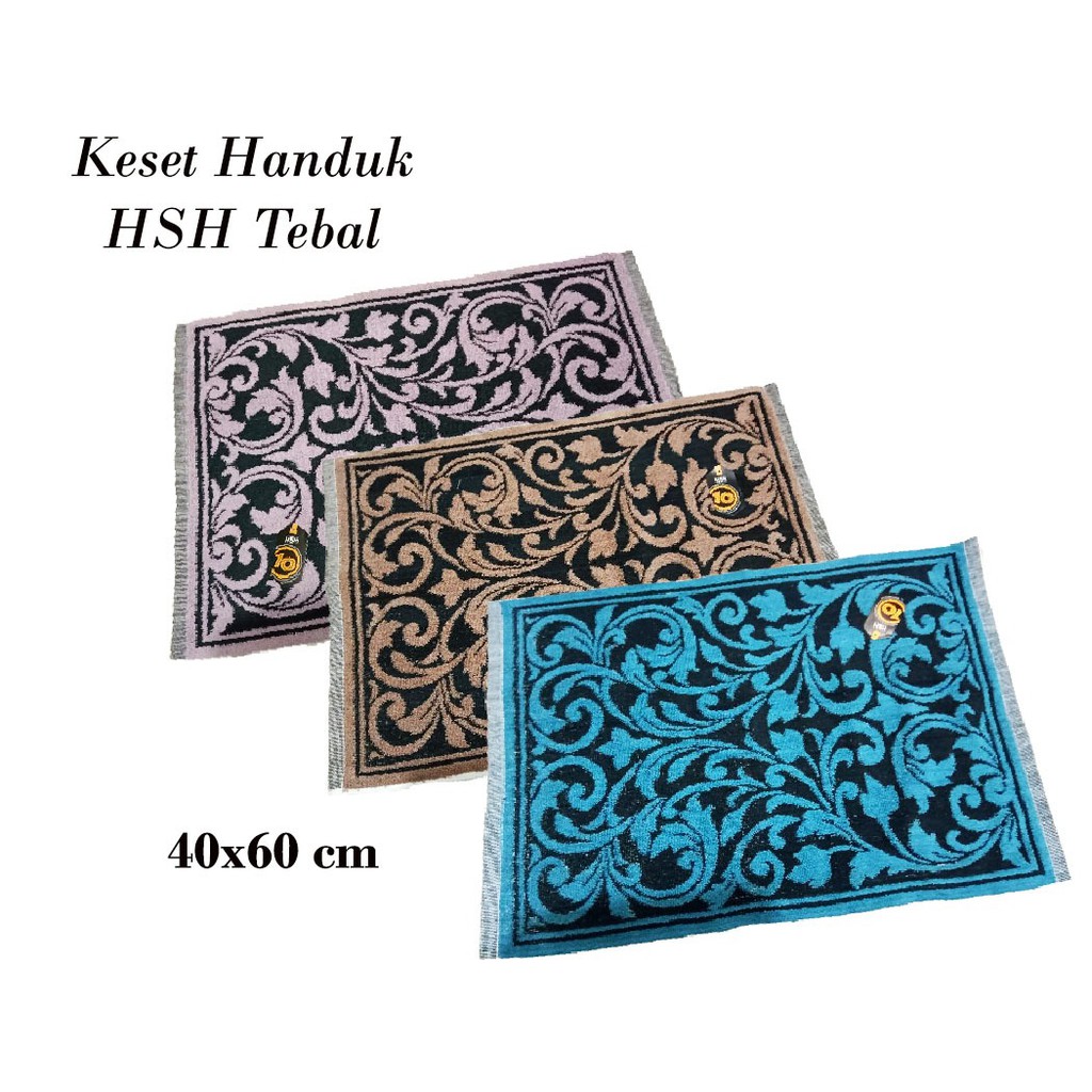 RC KESET HANDUK HSH/MERAHPUTIH/Keset Handuk Garis Murah BAHAN COTTON TEBAL