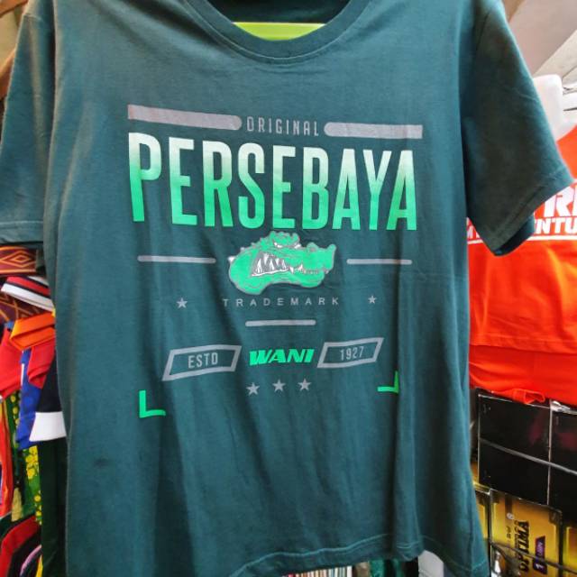 KAOS TSHIRT PERSEBAYA WANI MURAH