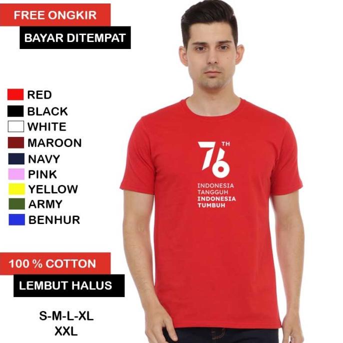 Baju Kaos Agustus 2021 / Kaos Agustus 76 Indonesia Tangguh Agustusan carrad00 Berkualitas