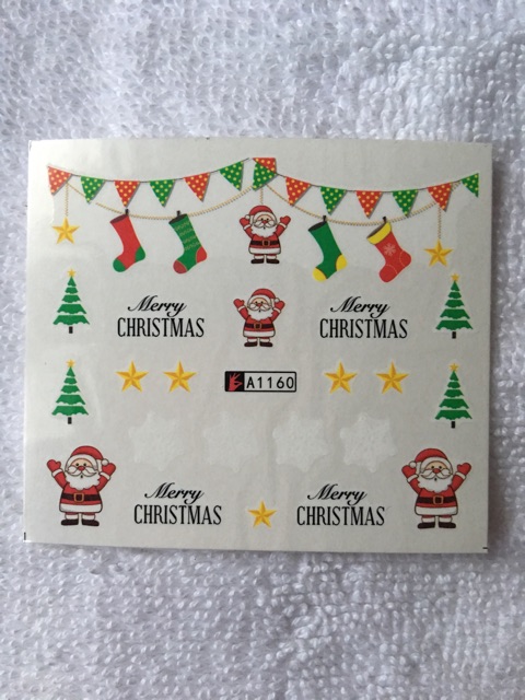 Stiker Kuku/ Water Decal Stiker Christmas 1