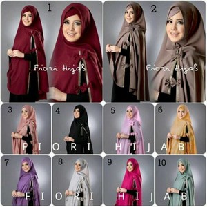 Khimar fiori Hijab Free Inner / Khimar Risty Fiori / Khimar Risti Fiori
