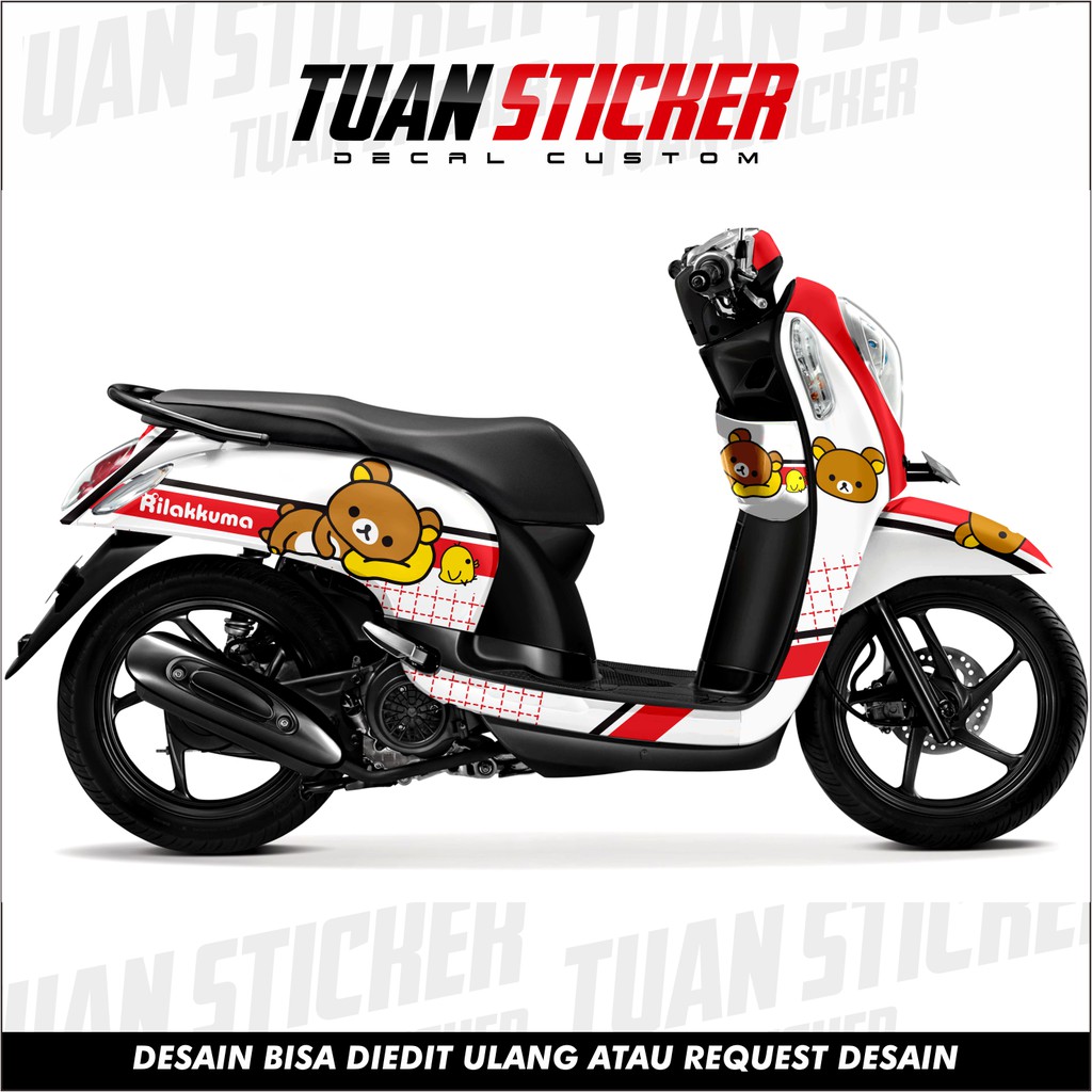 Sticker Striping Decal Scoopy FI, decal scoopy FI , cetak striping decal scoopy FI , Stiker Scoopy 4