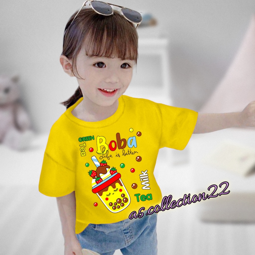 KAOS ANAK BOBA TEA 1-10 TAHUN