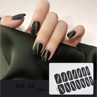 PREMIUM STICKER Nail Art Sticker Kuku 14 pcs Nail Art premium / Stiker kuku tempelan warna kuku tangan Manicure Pedicure KU030