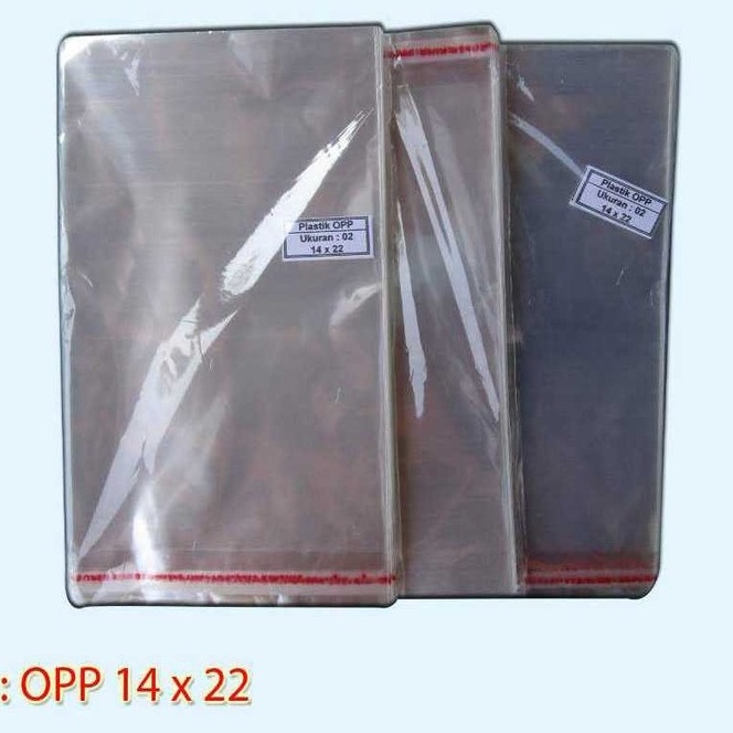 

Plastik OPP 14 x 22 Murah Isi 100 Lembar