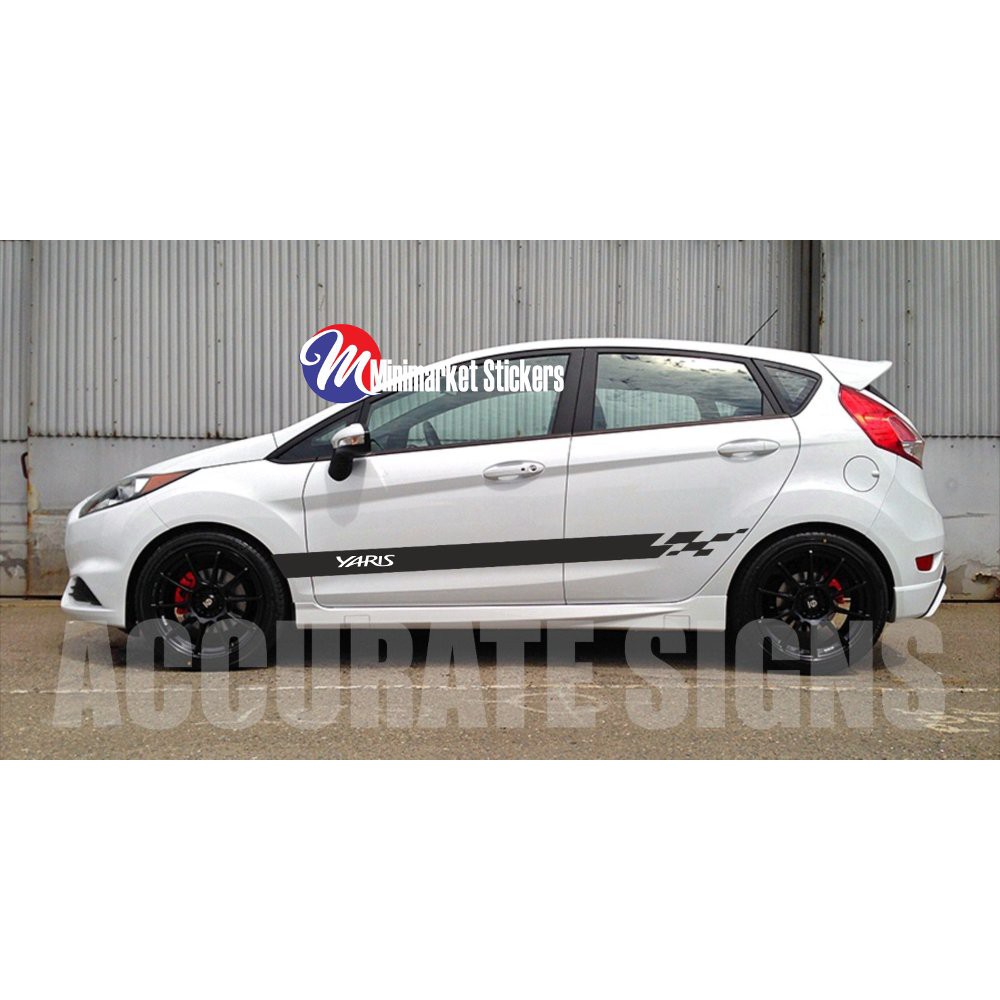 Sticker Mobil Yaris List Mobil Yaris Custom Text Shopee Indonesia