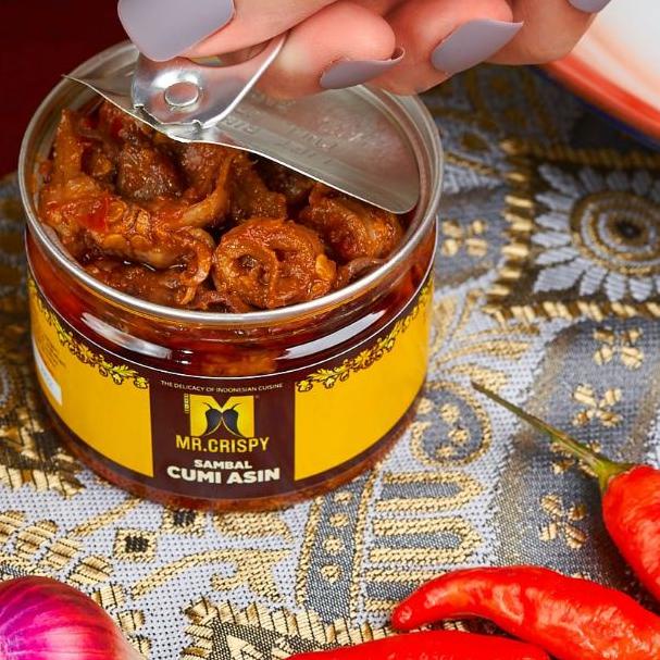 

☄ Sambal Cumi Asin/Pete/Bajak Ebi/Teri Medan Sambel Mr.Crispy ●