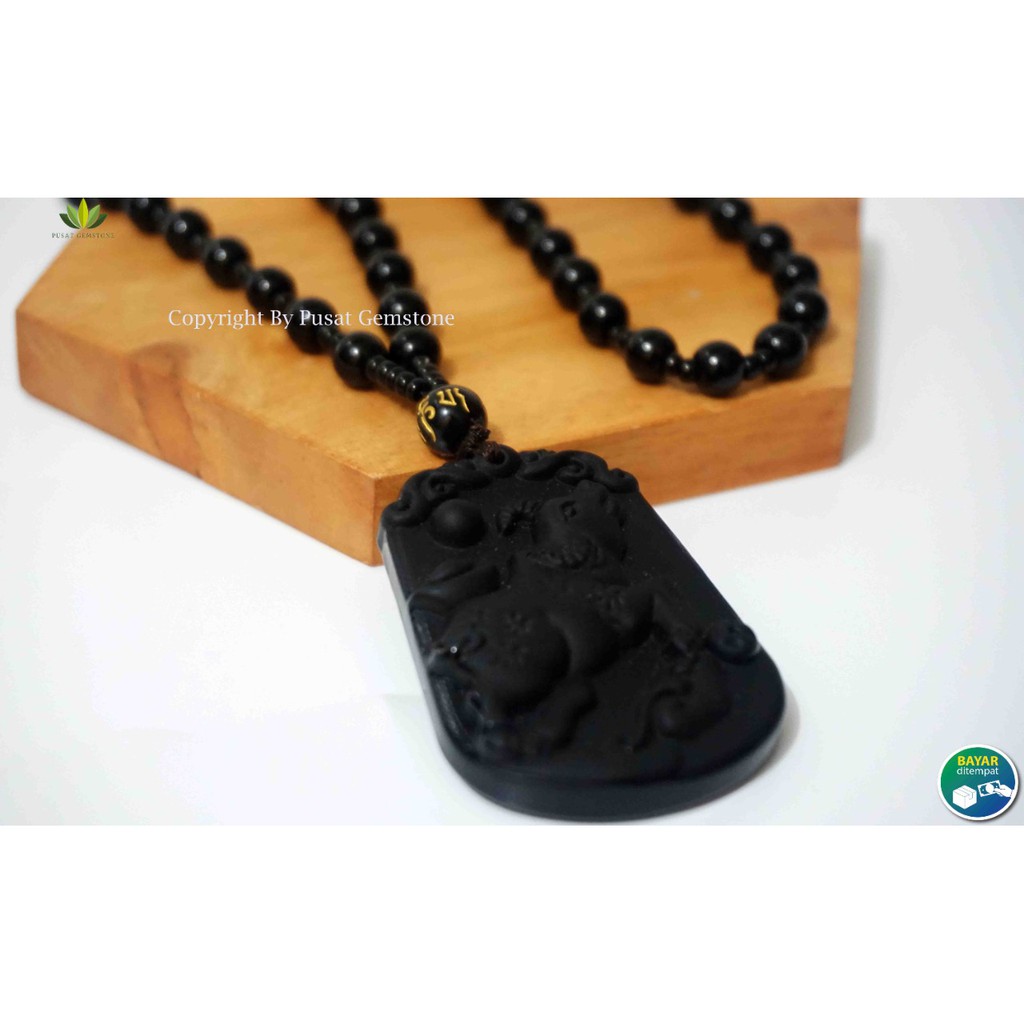 Kalung Giok Hitam Shio Kerbau