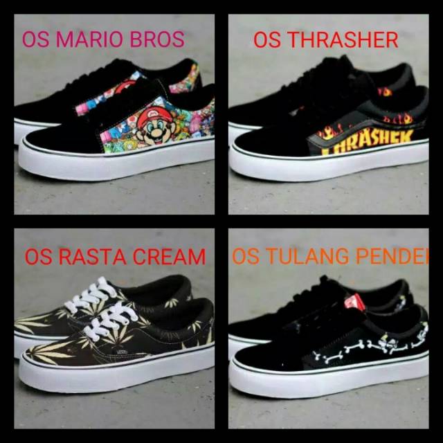  SEPATU  VANS  PRIA SEPATU  CASUAL SNEAKER OLDSKOOL MOTIF 