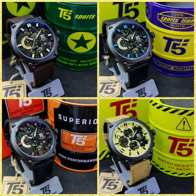 JAM TANGAN PRIA ANALOG T5 H 3479G ORIGINAL