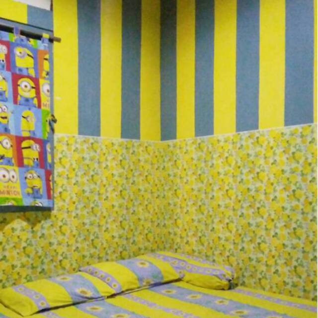 wallpaper dinding murah/wallpaper dinding motif salur/wallpaper dinding belang