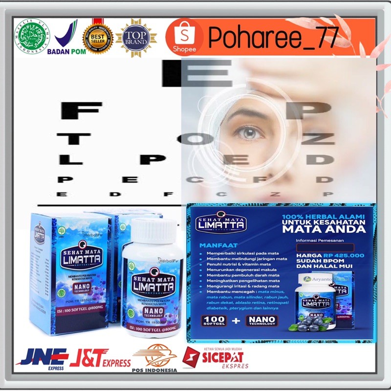 LIMATTA Walatra SEHAT MATA - Obat Mata Berlemak - Obat Herbal Spesialis Atasi Masalah Mata