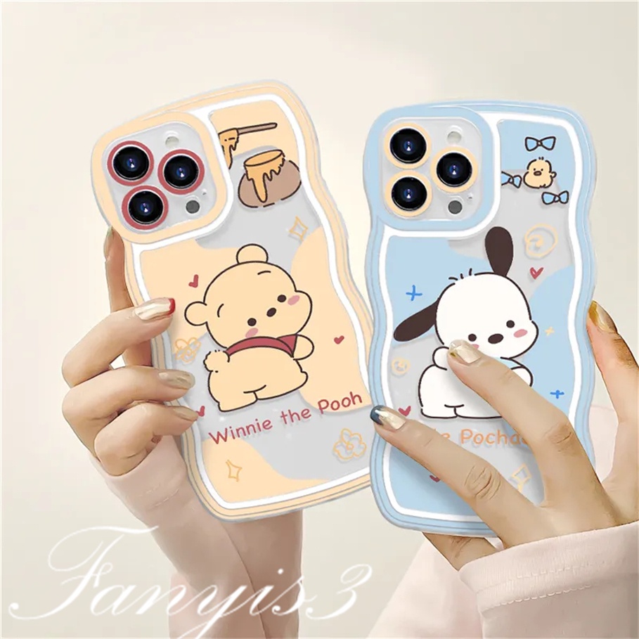 Redmi 12C A1 10C 10A 10 9 9A 9C 9T Note 11 Pro+ 11s 11 10s 10 9s 9 8 Pro Poco X4Pro X3 Pro X3NFC M4 Mi 11 Lite 10TPro Cute Pochacco Winnie the Pooh Phone Case Soft Protective Cover