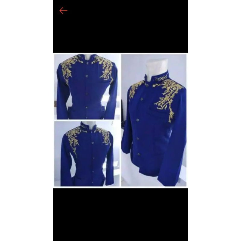 jasko biru bordir akar emas