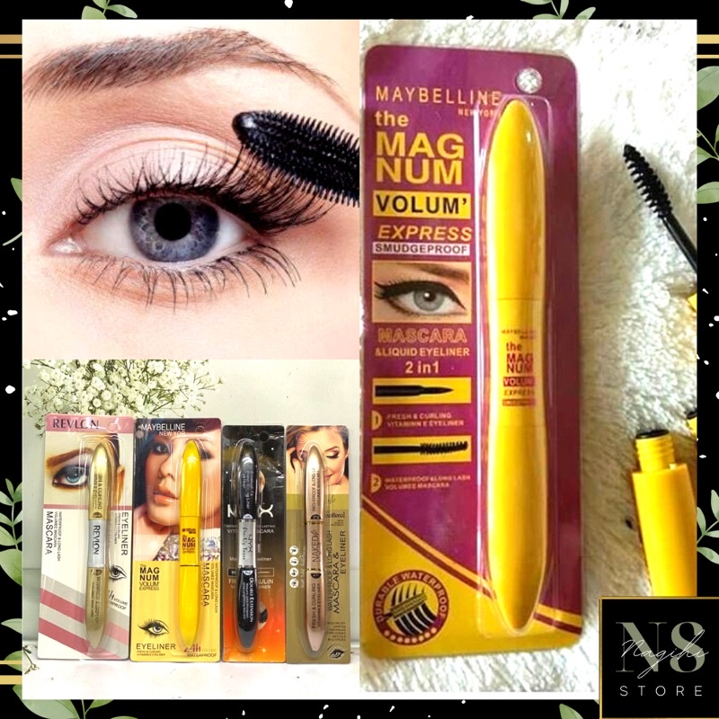 ✨NAGIHI✨ (PER 1 PCS) MASCARA 2 IN 1 EYELINER