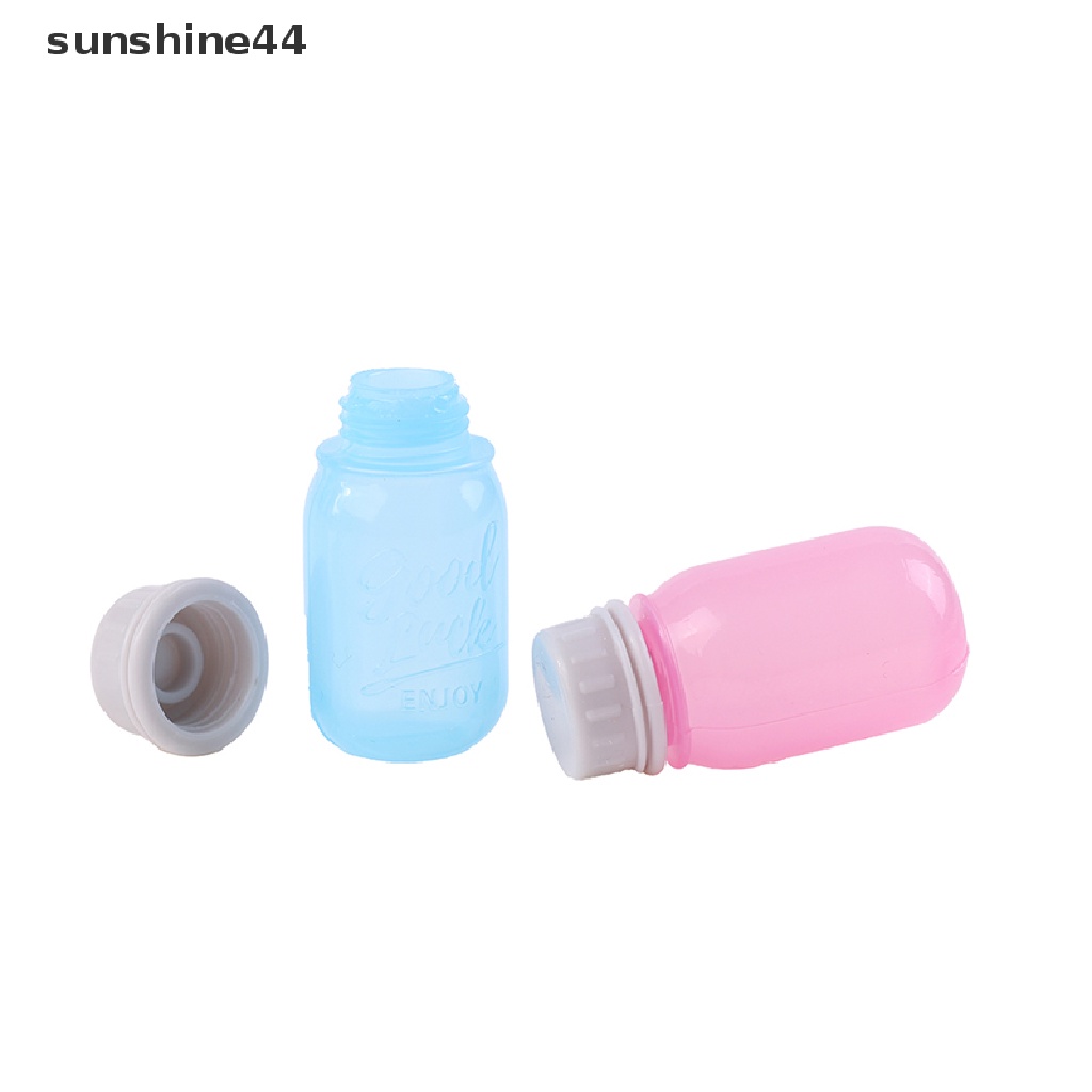Sunshine 4Pcs Botol Kontainer Tomat / Kecap / Saus Salad Mini Portable