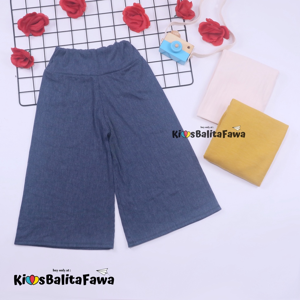 Kulot Polos Uk. 8-10 Tahun / Celana 3per4 Anak Perempuan Murah Cullotes Celana Pendek Pants Adem