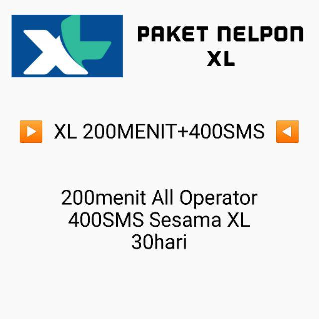 Paket Nelpon Sms Xl 200menit 300menit 500menit Sesama Semua Operator Isi Ulang Shopee Indonesia