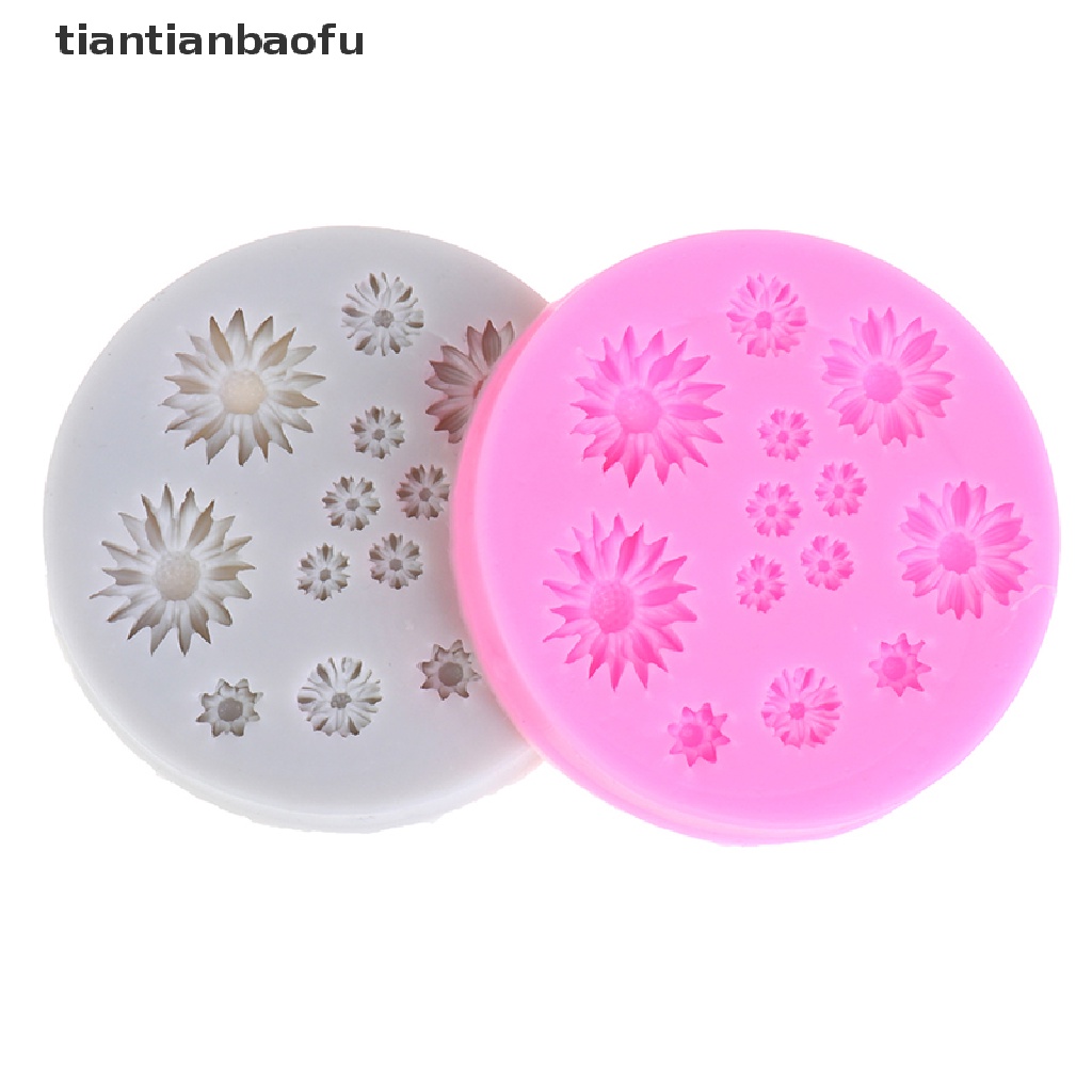 [tiantianbaofu] Daisy Silicone Molds Flower Silicone Cake Mold Wedding Cake Tool Cake Decor Boutique