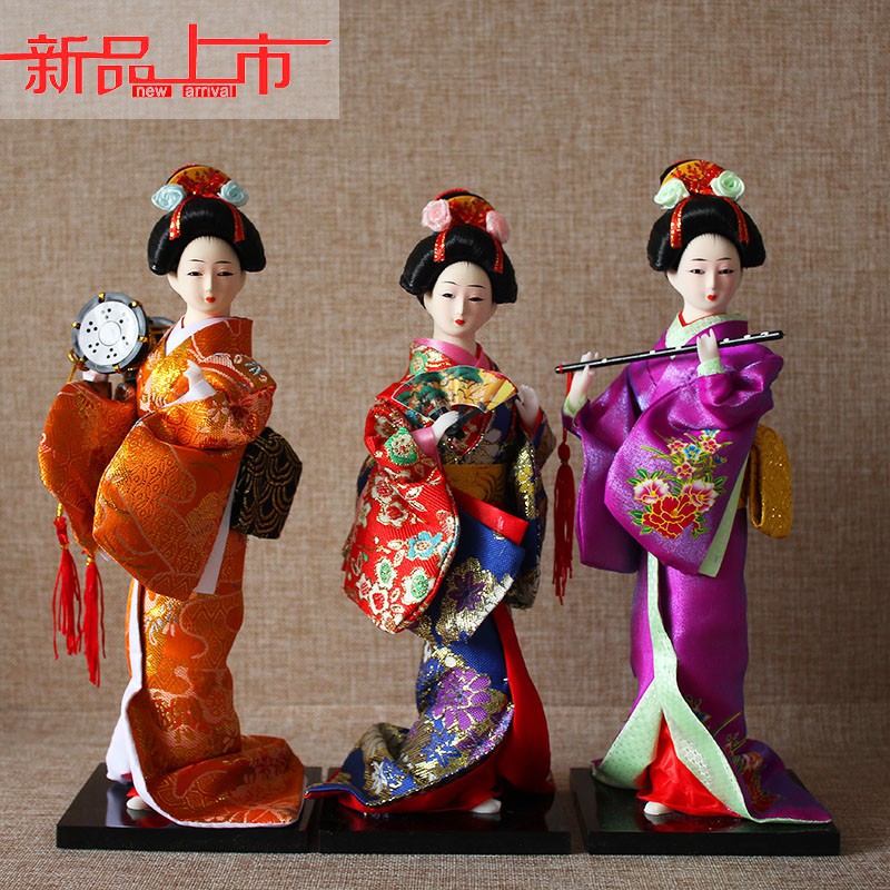 Boneka Pria Jepang  Geisha Kimono Untuk Dekorasi  Rumah  