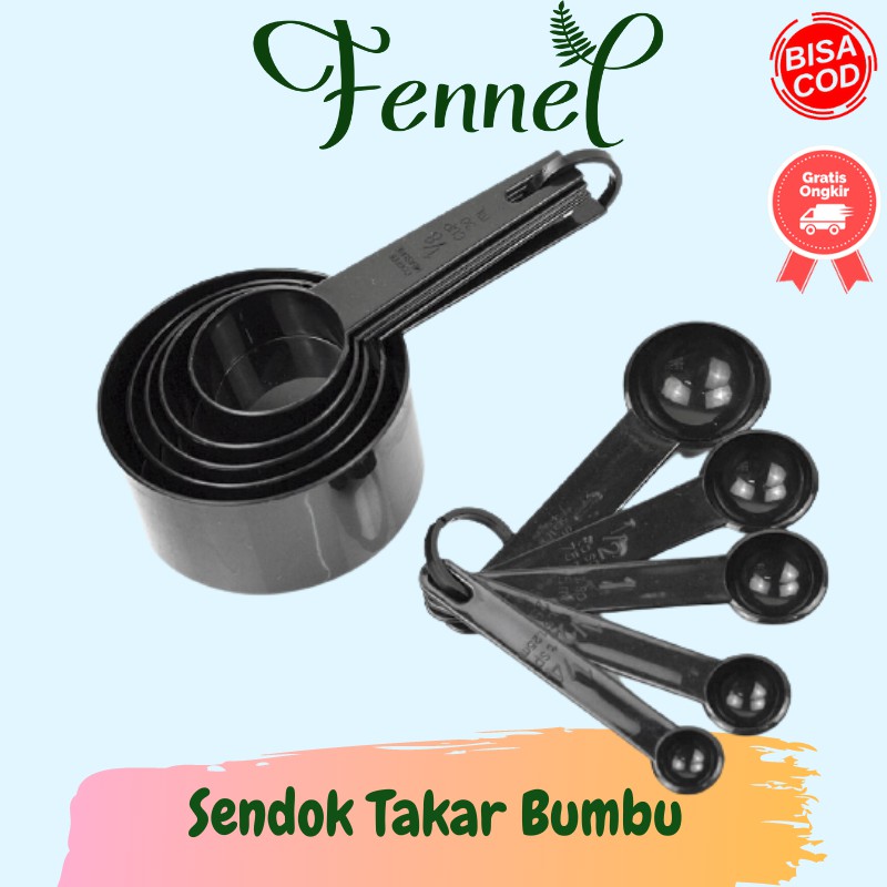 Sendok Takar Masak Plastik 10 pcs