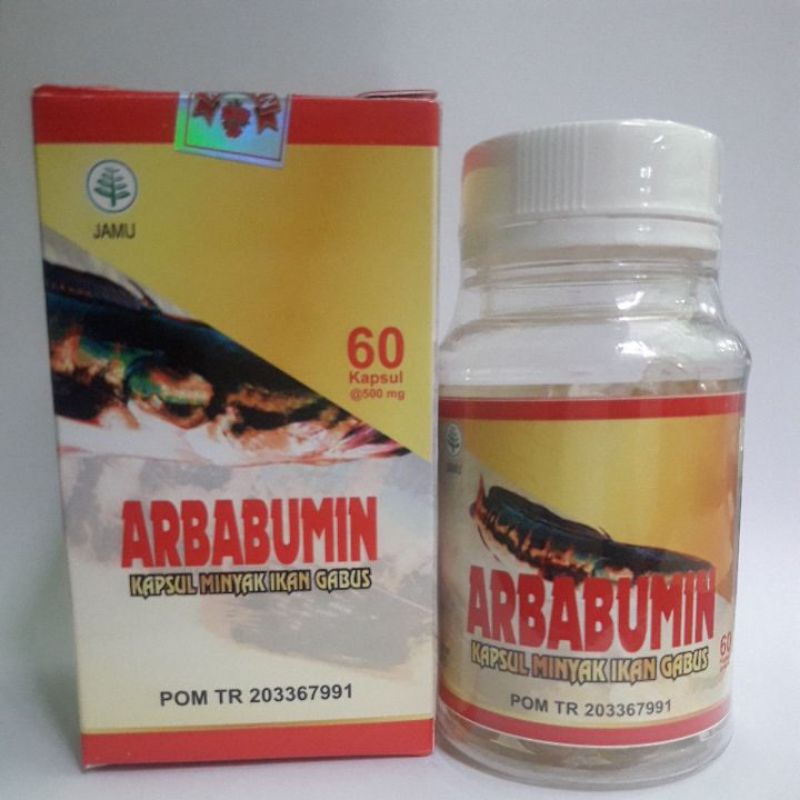 kapsul minyak ikan gabus albumin arbabumin original albumin oil