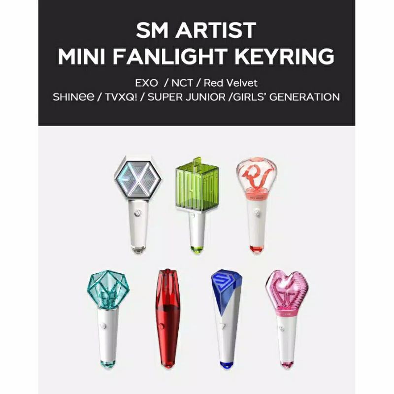 [READY STOCK] (SALE) SM ARTIST MINI FANLIGHT KEYRING (PLEASE BACA DESKRIPSI DULU YAA)