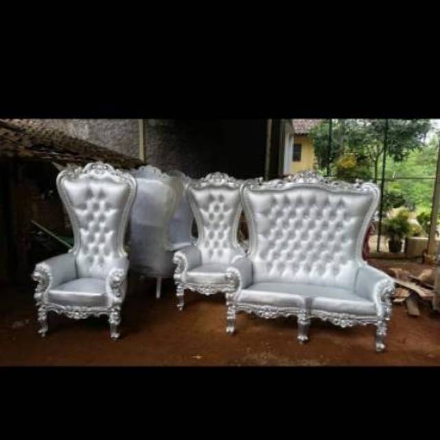 Kursi manten syahrini kursi pelaminan syahrini kursi wedding mebel jati jepara