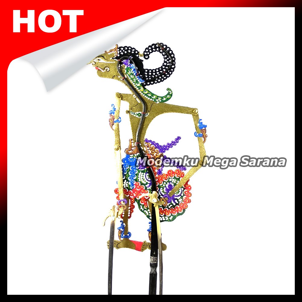 Souvenir Wayang Kulit Mini Caperan Super 20 Cm - Nakula Nakulo