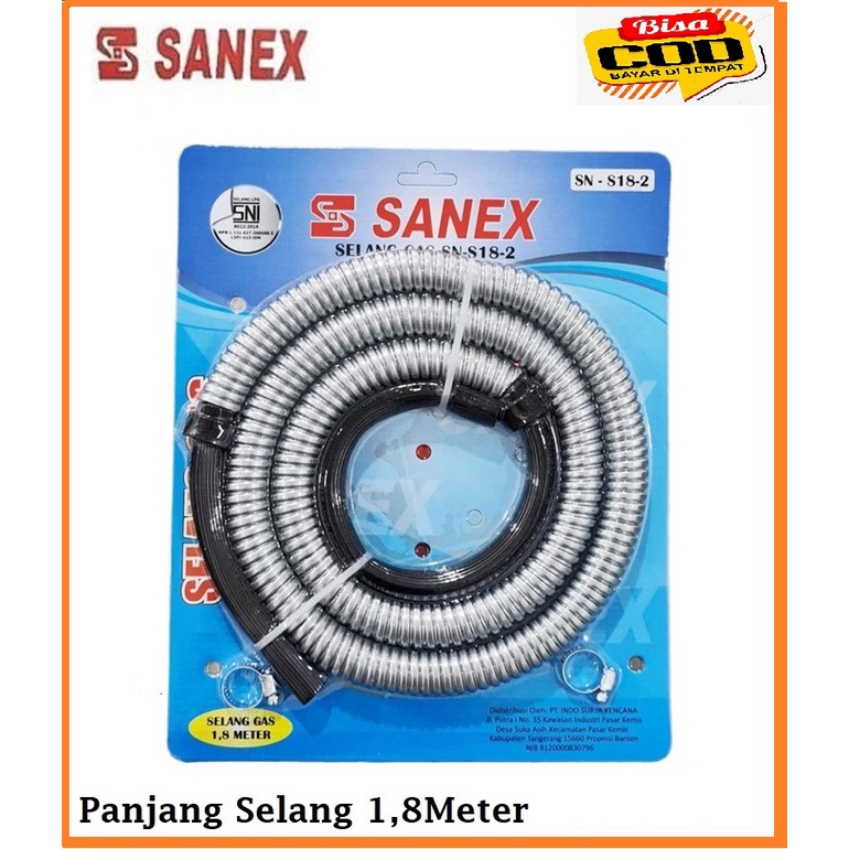 Selang gas premium Sanex SN-S18-2 Selang Gas Premium SNI ORIGINAL