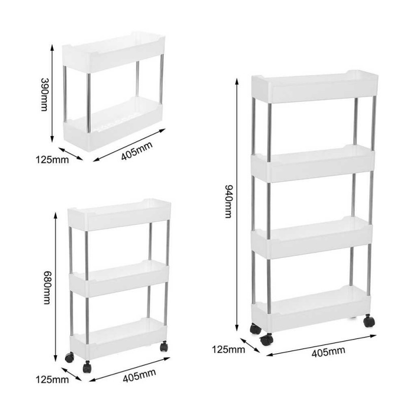 Rak Dapur Susun Laci Penyimpanan Tingkat Roda Kitchen Storage Rack