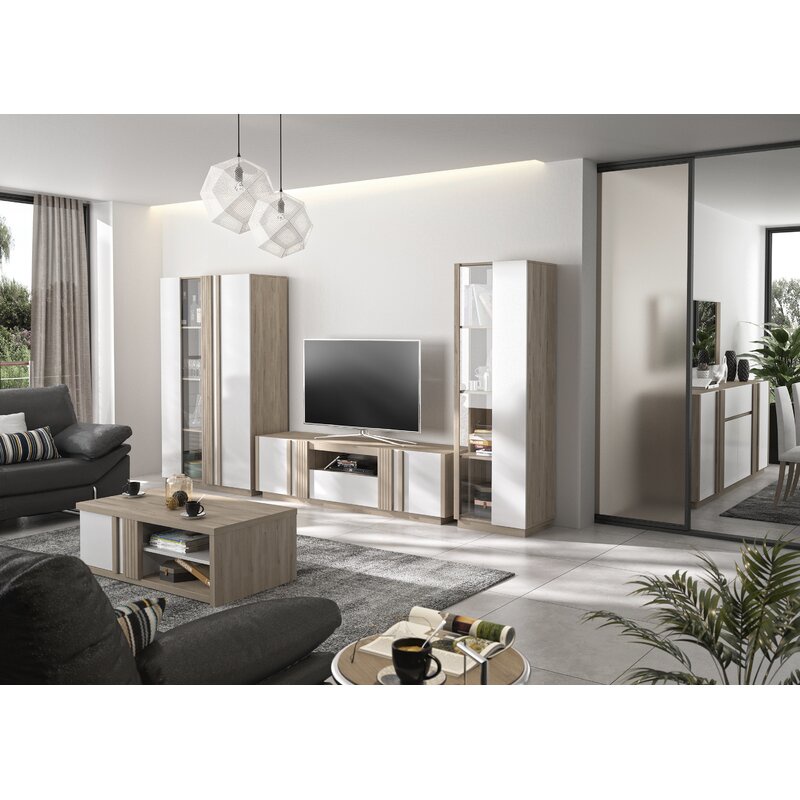 Michaela Meja TV Minimalis Modern / Rak TV /P/L/T 150/30/40 cm ( Bukan Rakitan Bukan Serbuk Gergaji 