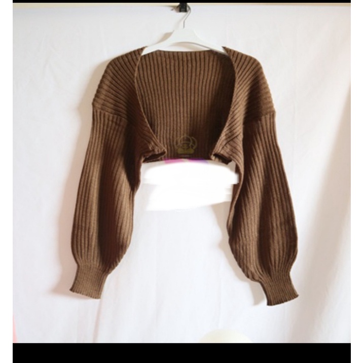 Liam cardigan,crop oversize 7 get tebal