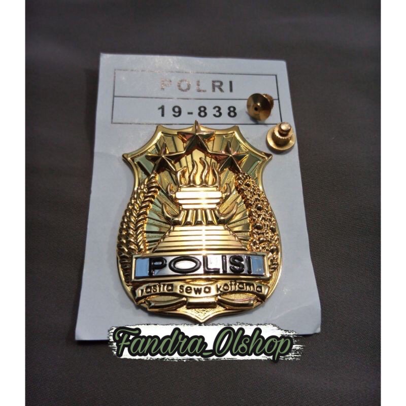 TANDA KEWENANGAN POLRI JATAH ASLI ORIGINAL BRIVED PDH POLISI PEMBAGIAN 2019. Kualitas Terbaik 