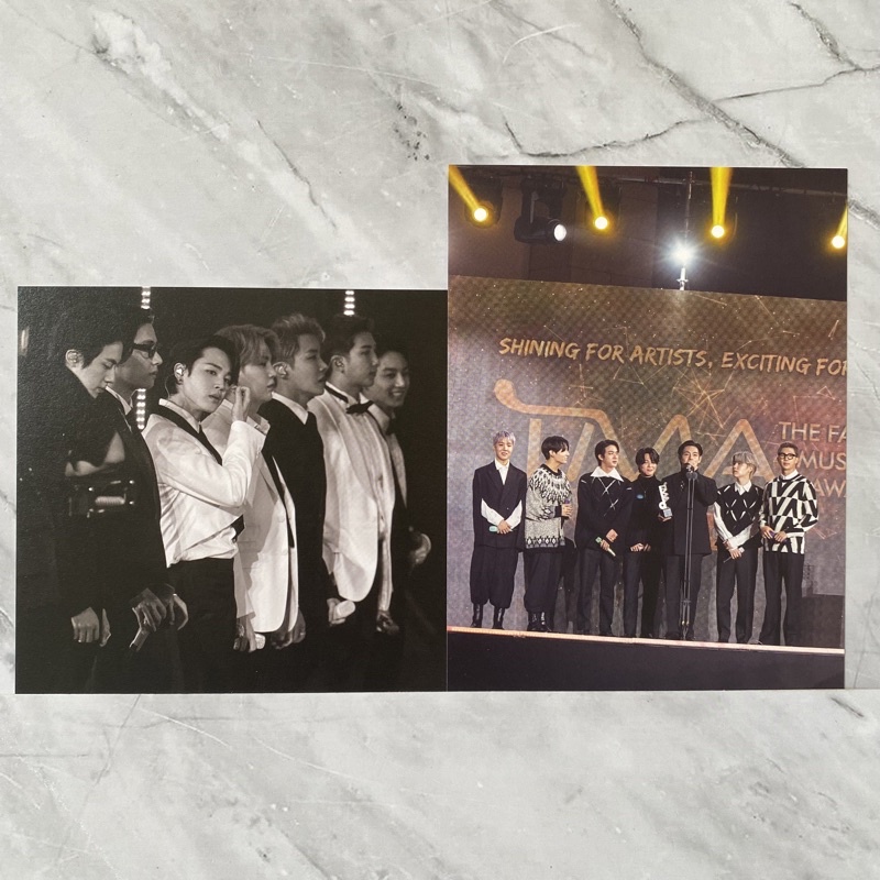 BTS the fact TMA 2021 photocard postcard sharing group rm jin suga jhope jimin v jungkook jk taehyun