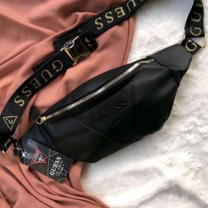 TERBAR UWAISTBAG GUESS /TAS SELEMPANG GUESS/ TAS WATERPROOF / WAISTBAG ANTI AIR/waist bag guess pria