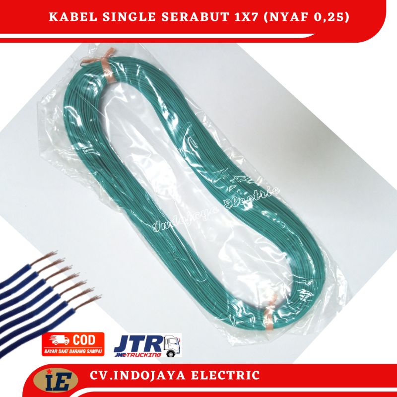 Kabel Serabut Kitani Single 1x7 Nyaf 0,25 mm²