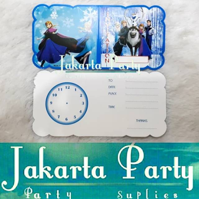 Kartu Undangan Frozen / Undangan Ulang Tahun / Kartu Undangan