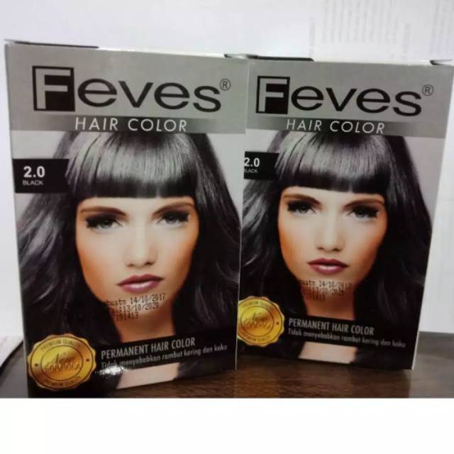 Feves Pewarna rambut. Black