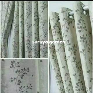 Tirai Jendela 12 ring 6 gelembung gorden asoka abu dan Tirai Jendela 12 ring 6 gelembung gorden asoka abu dan