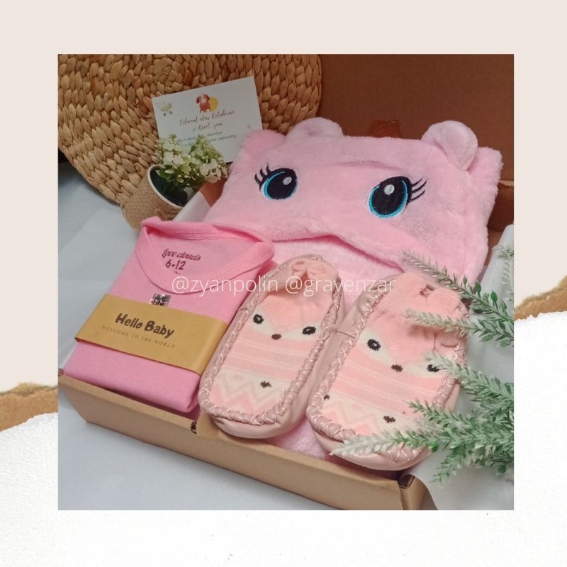 Hampers Selimut Premium | Kado Lahiran-HS-Premium Pink