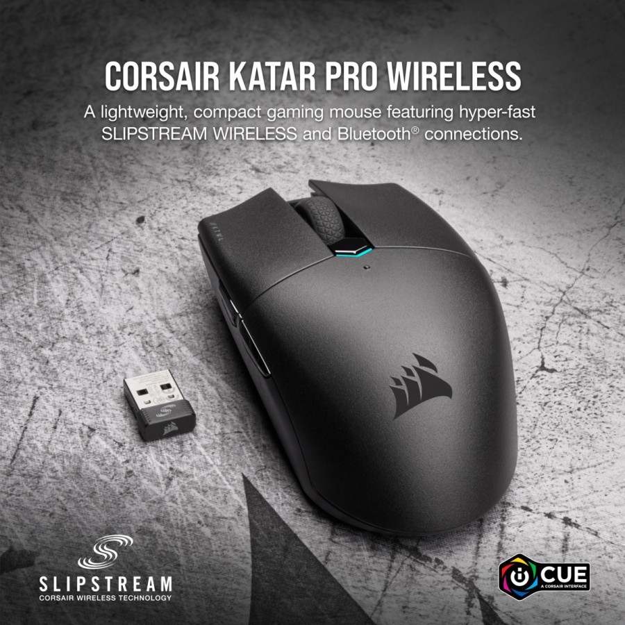 Corsair Katar Pro Wireless Lightweight Gaming Mouse Optical Sensor