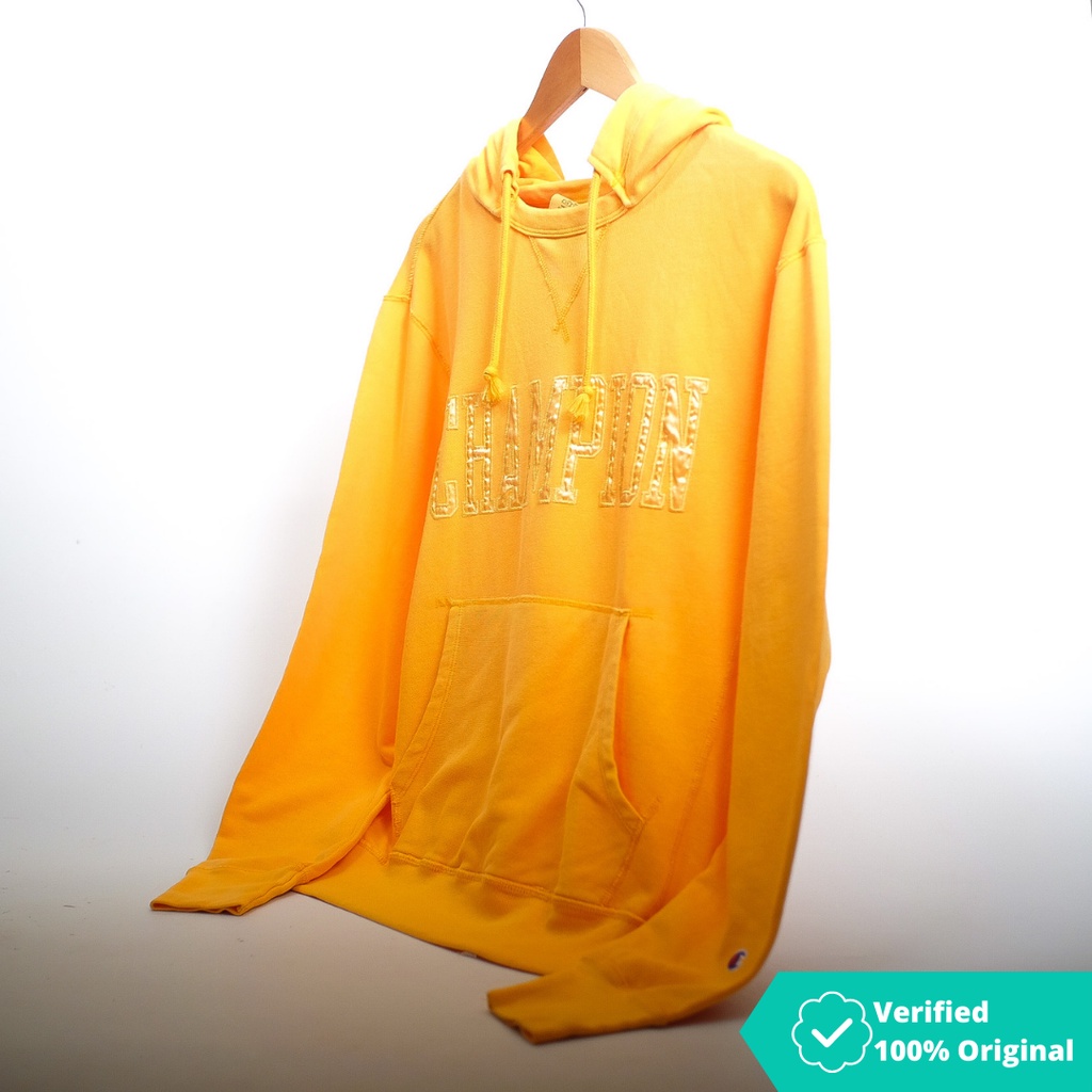 Champion Urban Outfitters Exclusive Vintage Dye Hoodie Series Yellow
