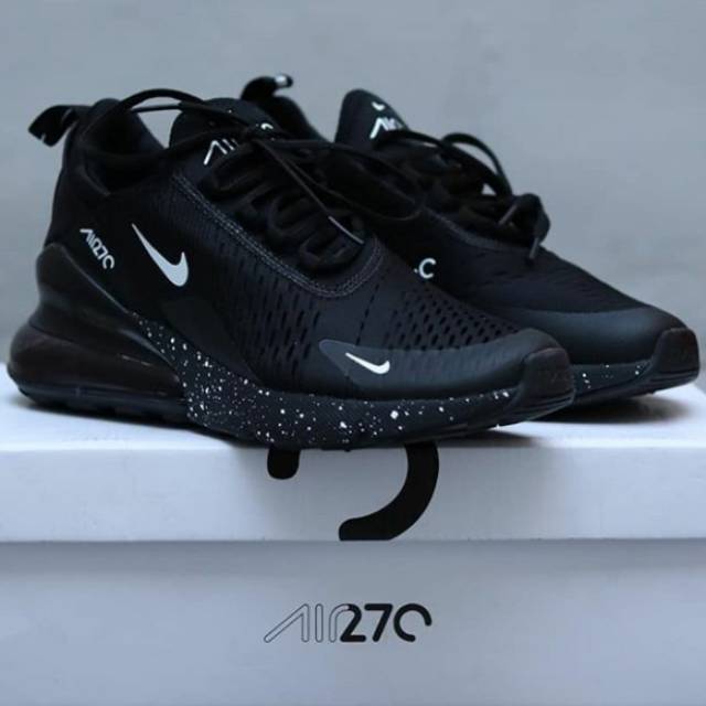 Sepatu premium Nike Airmax 270 Triple black grey