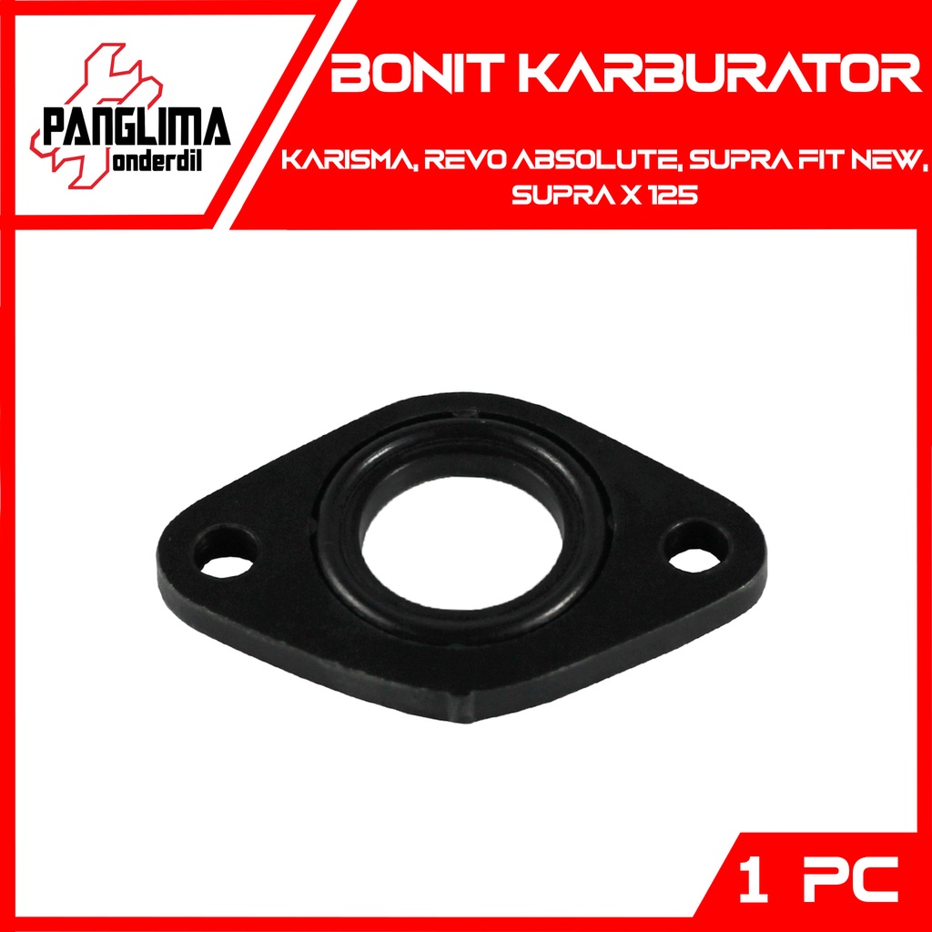 Bonit Karburator Supra X 125-Fit New &amp; Karisma-Kharisma &amp; Revo Absolute Ebonit-Fiber Insulator-Karbu-Manipul