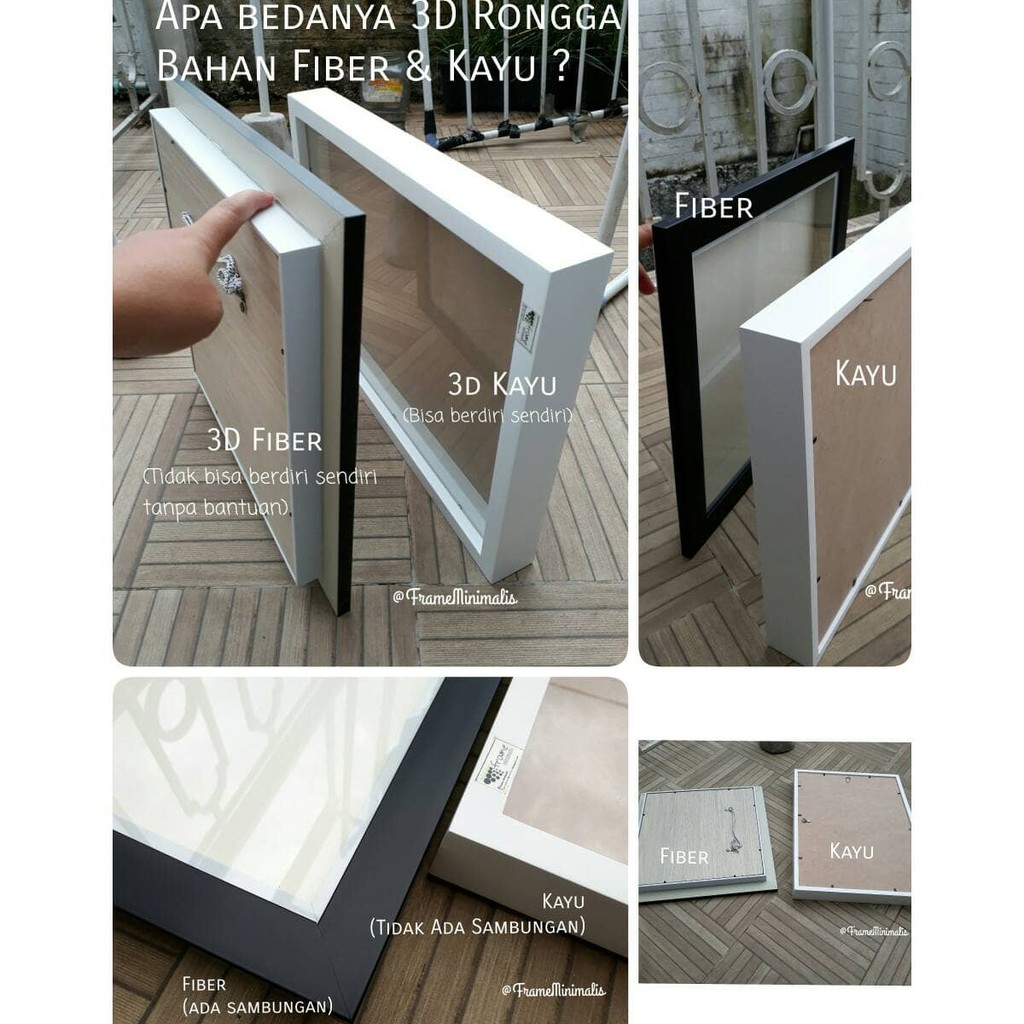100 real pict Frame 3D Rongga untuk scrapbook scrapframe mahar