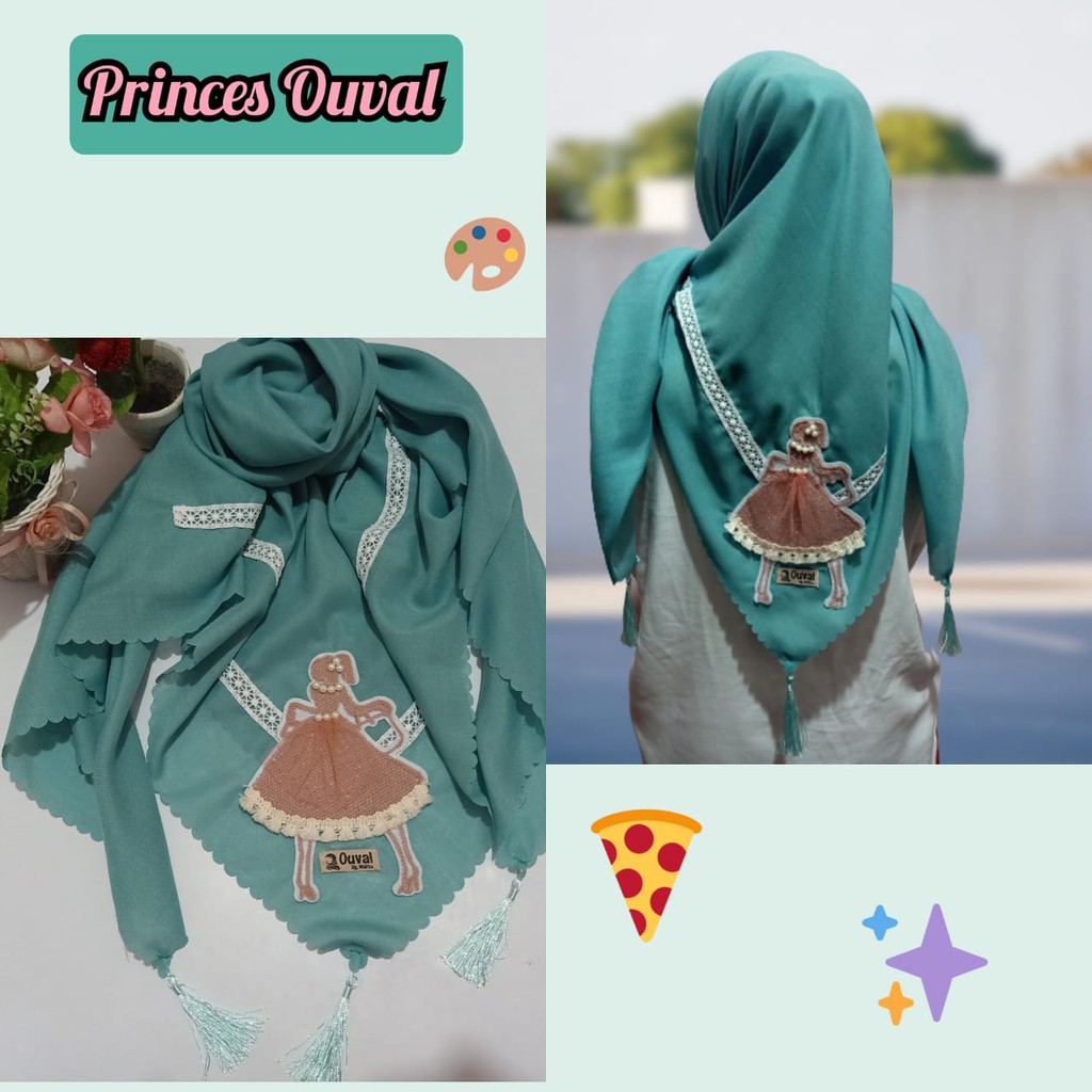 HIJAB SEGI EMPAT OUVAL PRINCES-WARDAH