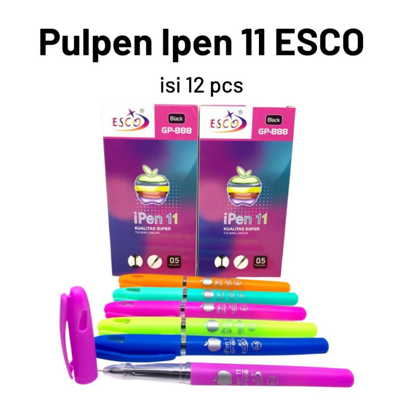 

PULPEN GEL IPEN 11 ESCO PER LUSIN 12 PCS