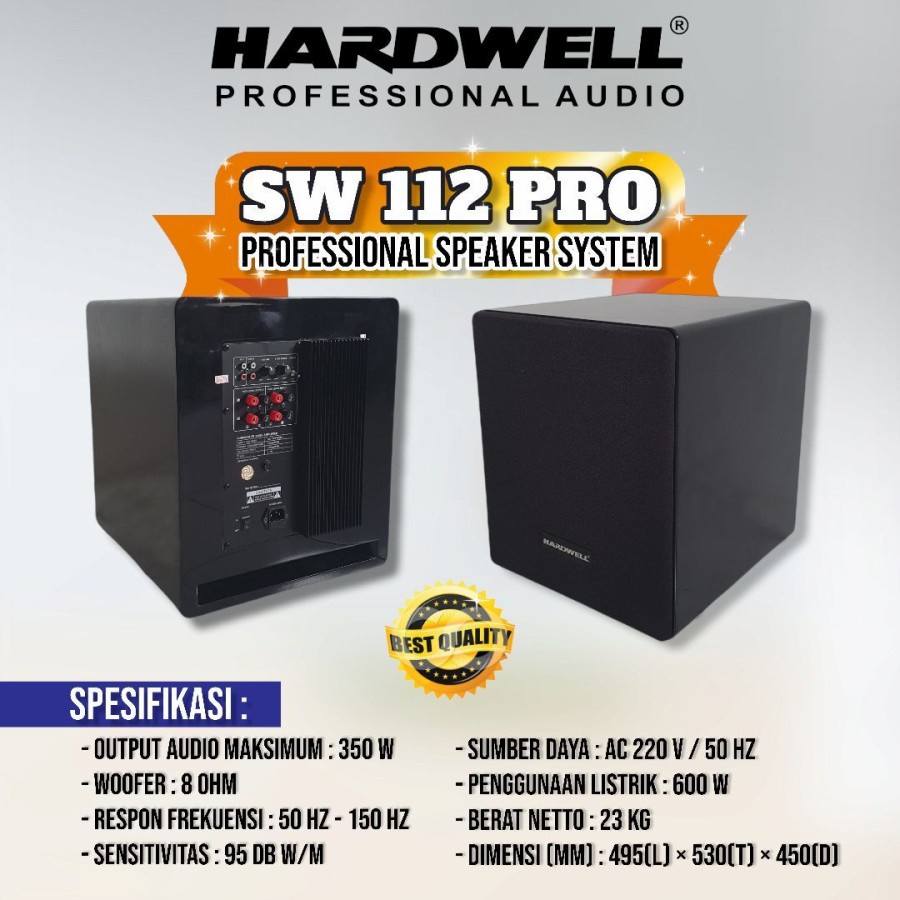 Speaker Subwoofer HARDWELL SW112 Pro / SW 112 Pro / SW-112 Pro