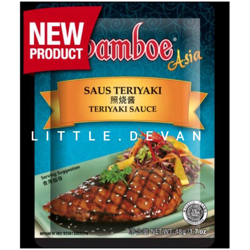 bamboe bumbu dapur instan saus teriyaki exp masih panjang